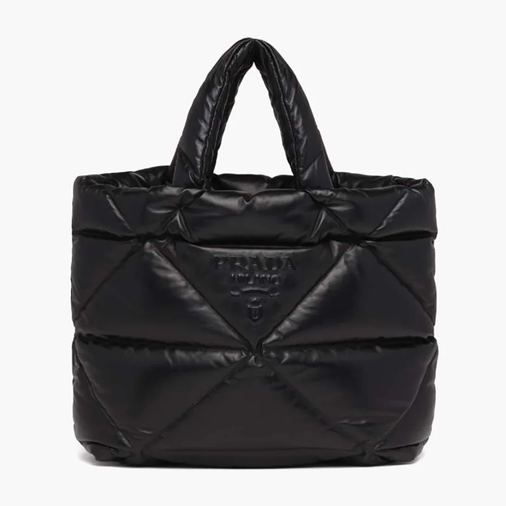 Prada Padded Nappa Tote Bag for Women in Black
