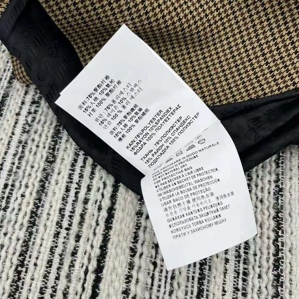 Prada Single for Women in breasted Houndstooth Check Jacket Prada Single for Women in breasted Houndstooth Check Jacket