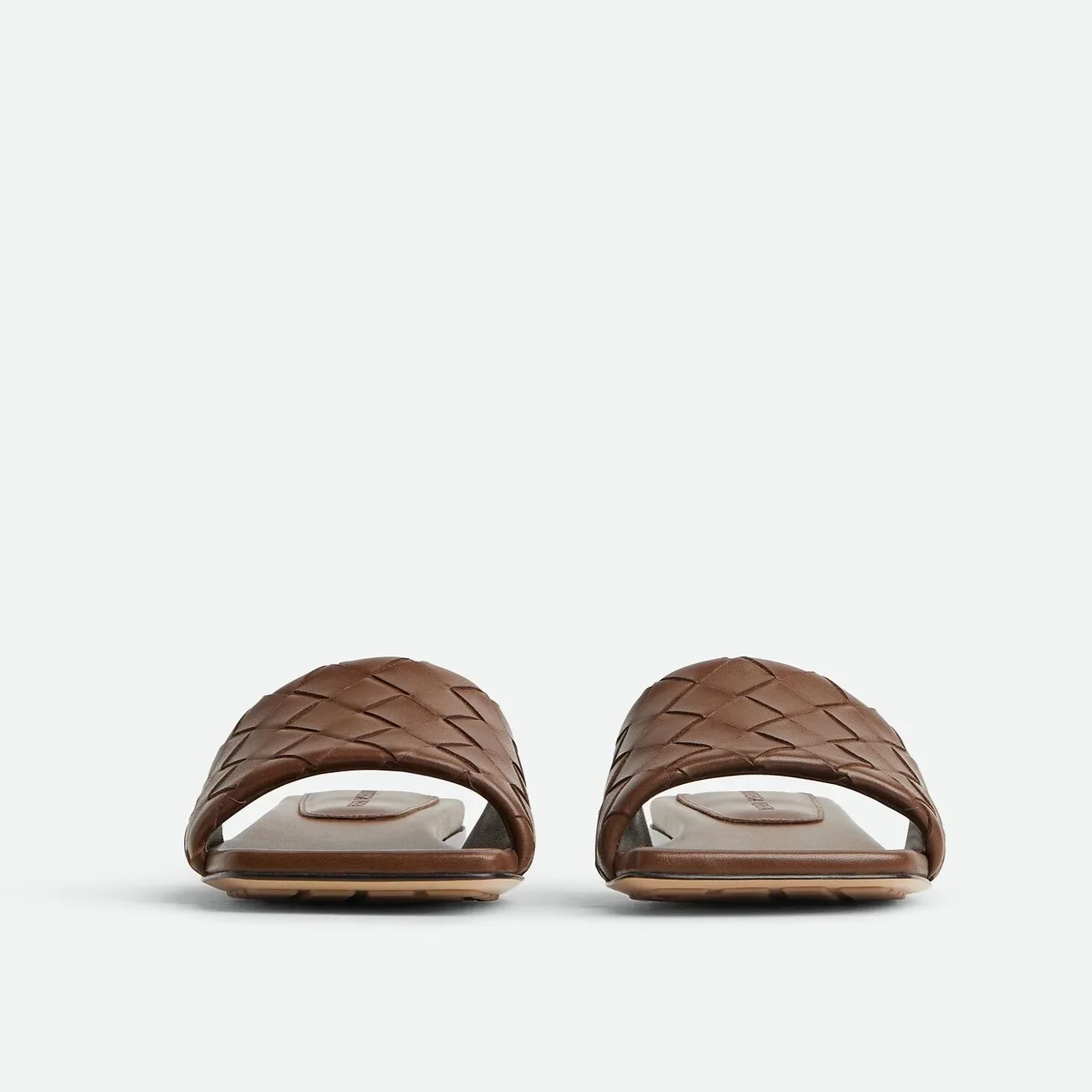 Bottega Veneta Parco Flat Mule Dark Leather Bottega Veneta Parco Flat Mule Dark Leather