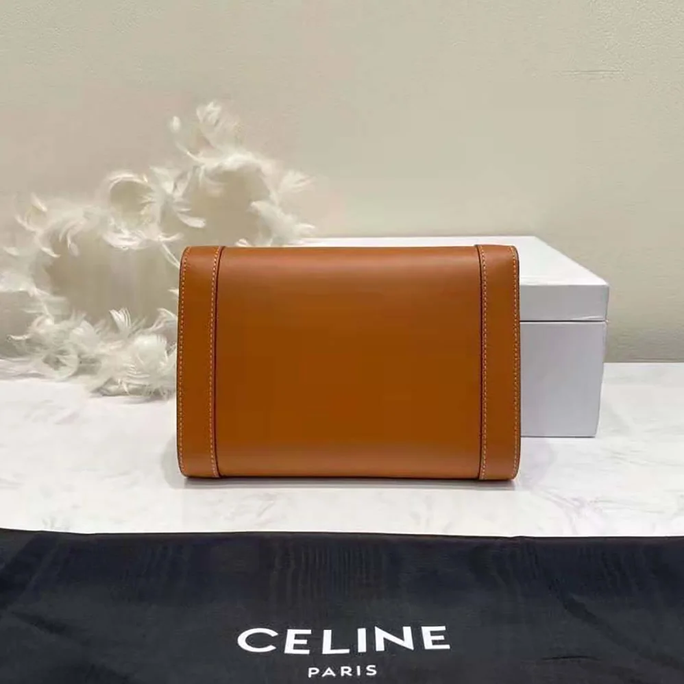 Celine Strap Bag Triomphe in Natural Calfskin for Women in Brown Celine Strap Bag Triomphe in Natural Calfskin for Women in Brown