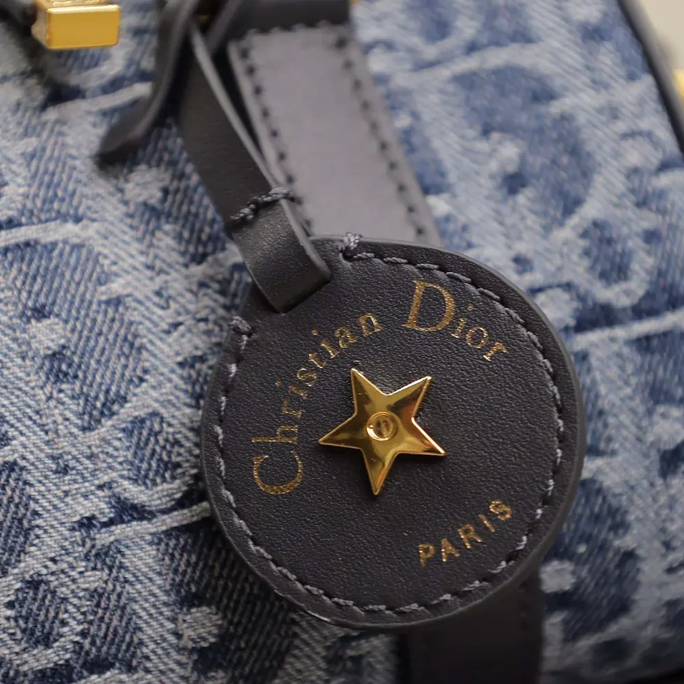 Dior Groove 20 Bag Blue Denim Dior Oblique Jacquard for Women