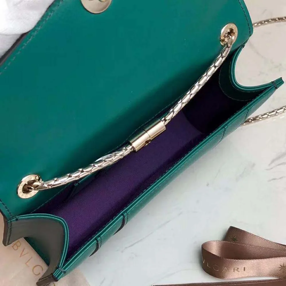 Bvlgari Serpenti Forever Mini Bag for Women in Green Bvlgari Serpenti Forever Mini Bag for Women in Green