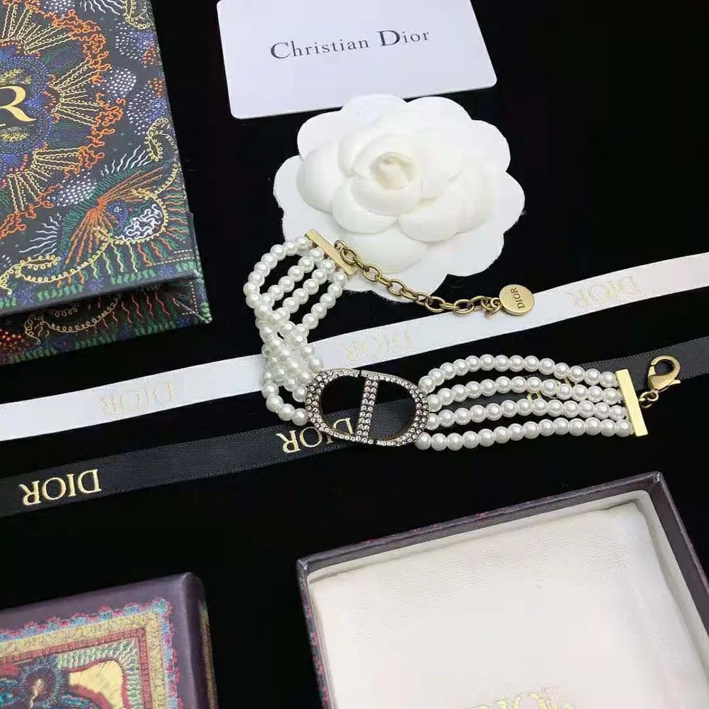 Dior 30 Montaigne Bracelet Antique Gold for Women in Finish Metal