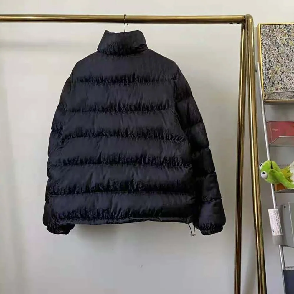 Dior Oblique Down Jacket Black Nylon Jacquard for Men Dior Oblique Down Jacket Black Nylon Jacquard for Men