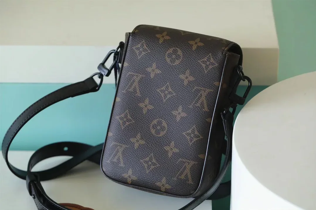 Louis Vuitton S-Lock Vertical Wearable Wallet Monogram Macassar Black Louis Vuitton S-Lock Vertical Wearable Wallet Monogram Macassar Black