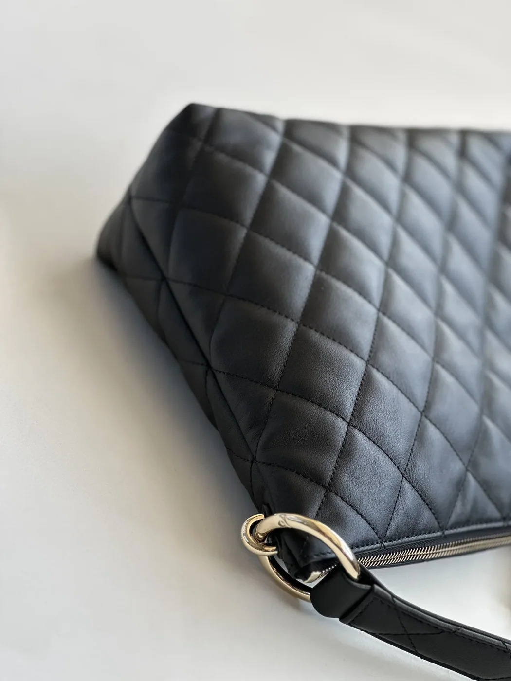 Chanel 23B Hobo Bag in Black Gold Hardware