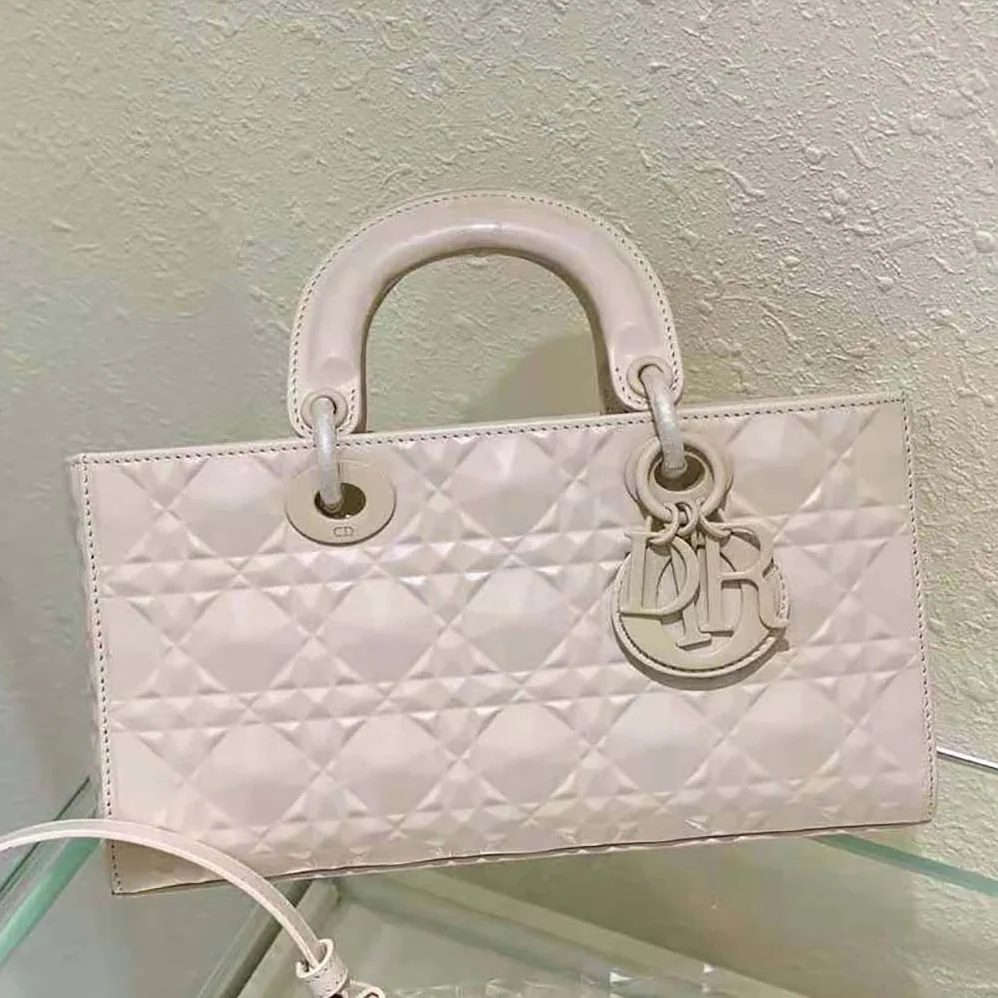Dior Lady D-Joy Bag Latte Cannage Calfskin with Diamond Motif for Women Dior Lady D-Joy Bag Latte Cannage Calfskin with Diamond Motif for Women