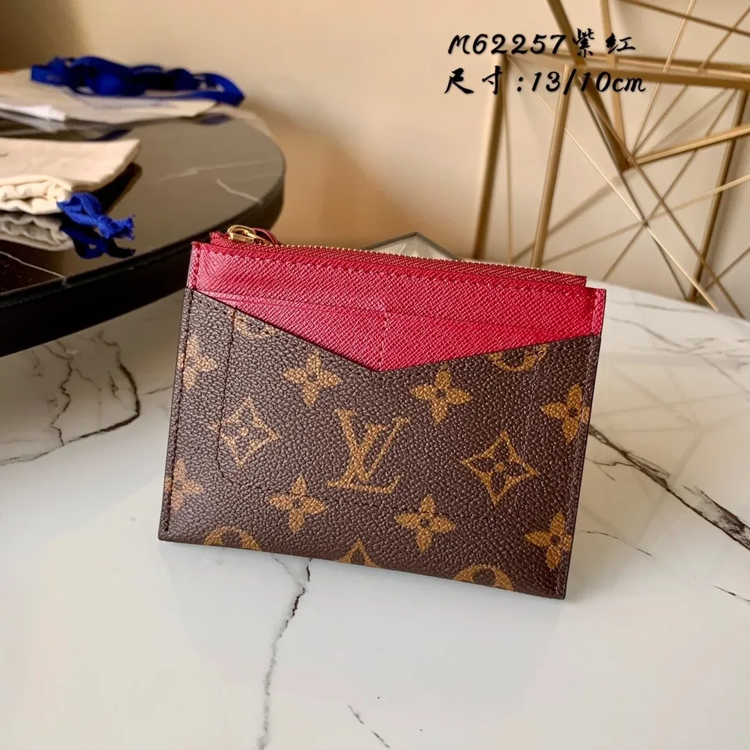 Louis Vuitton Zipped Card Holder Monogram Canvas Fuchsia