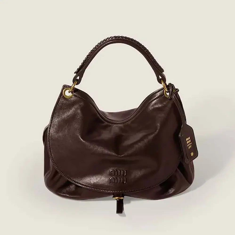 Miu Miu Rendez for Women in Vous Leather Bag Briarwood Miu Miu Rendez for Women in Vous Leather Bag Briarwood