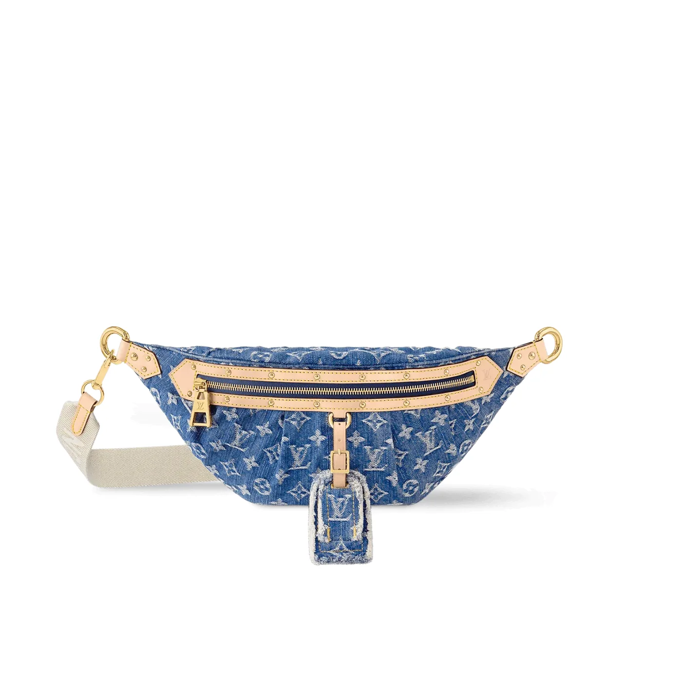 Louis Vuitton High Rise Blue Denim Bag - 15 Inches /