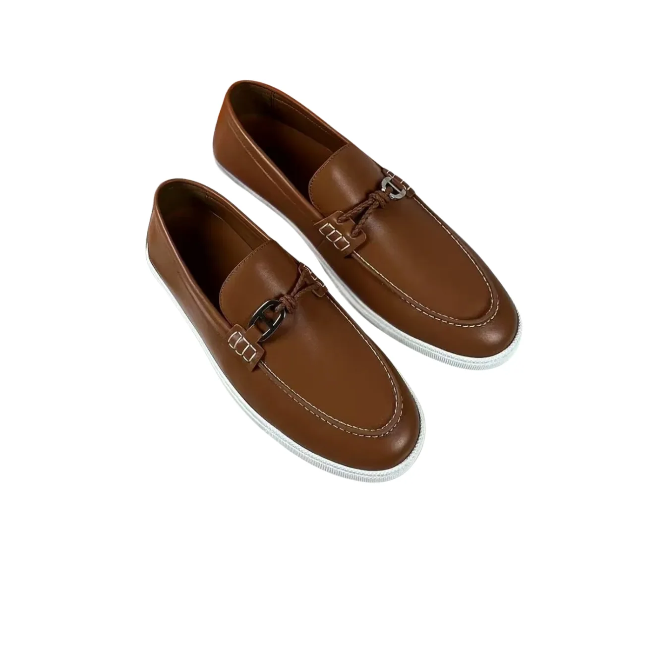 Hermes Ignacio Loafers Brown