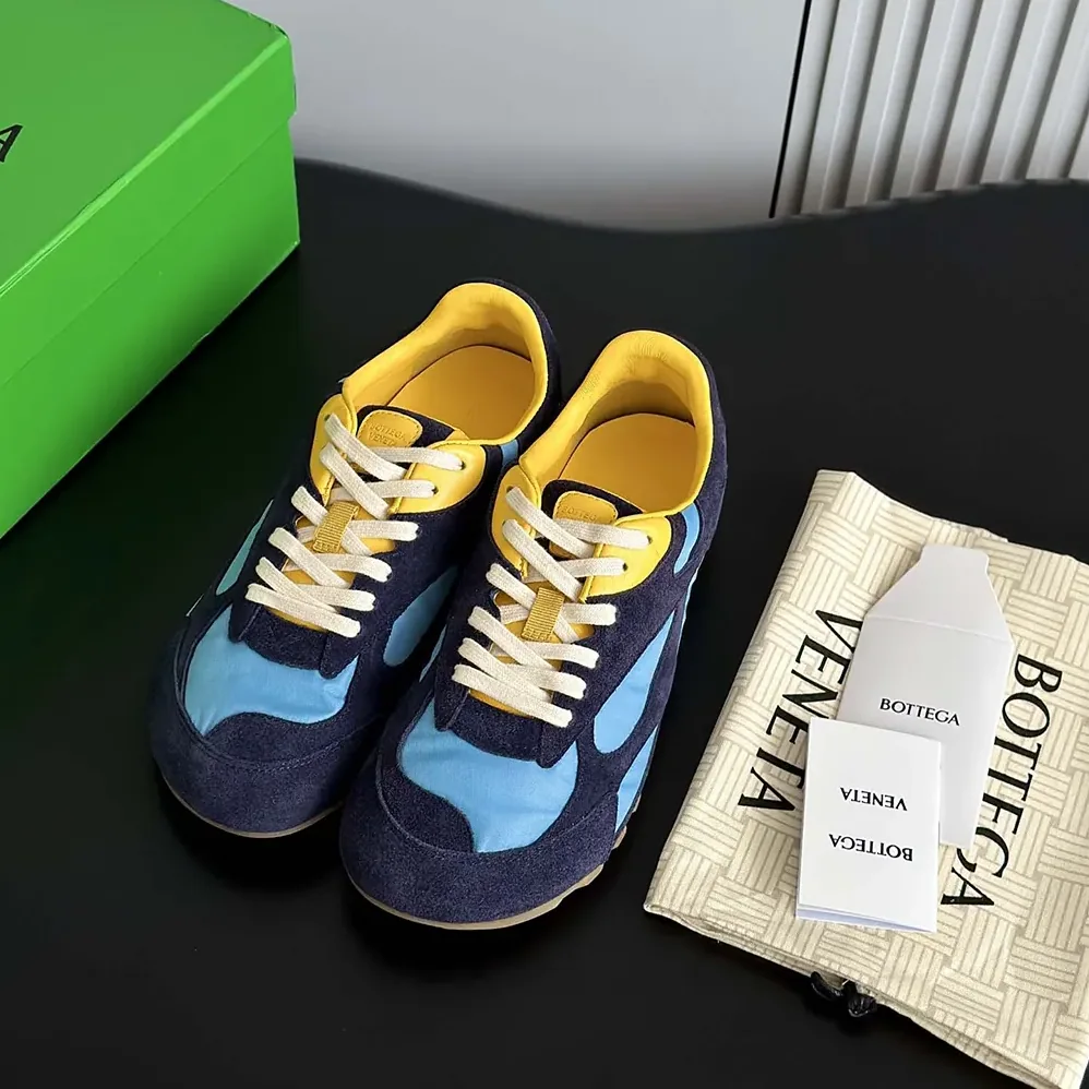 Bottega Veneta Orbit Flash Sneaker for Unisex in Blue Bottega Veneta Orbit Flash Sneaker for Unisex in Blue