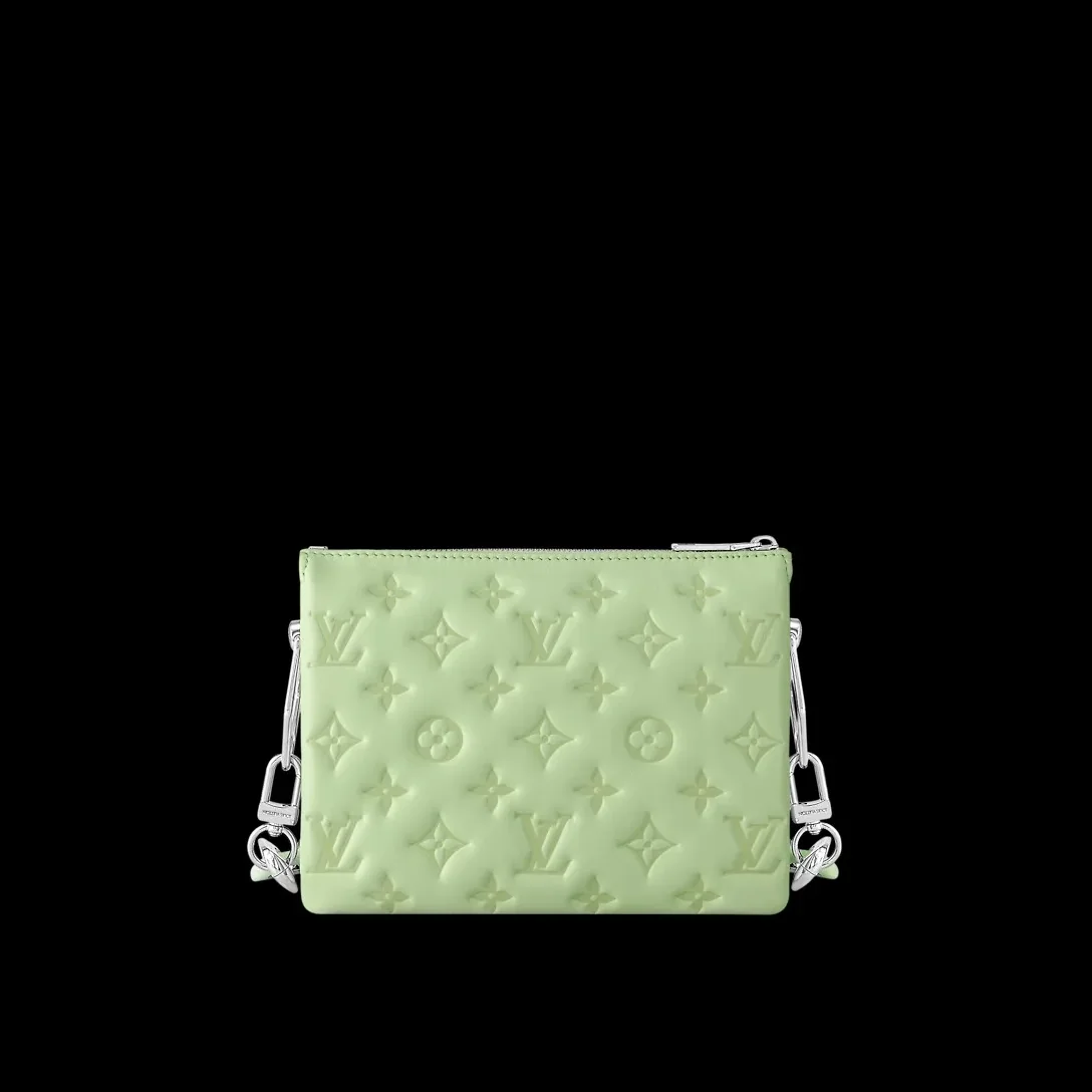 Louis Vuitton Coussin BB Shoulder Bag in Green Silver Hardware Louis Vuitton Coussin BB Shoulder Bag in Green Silver Hardware