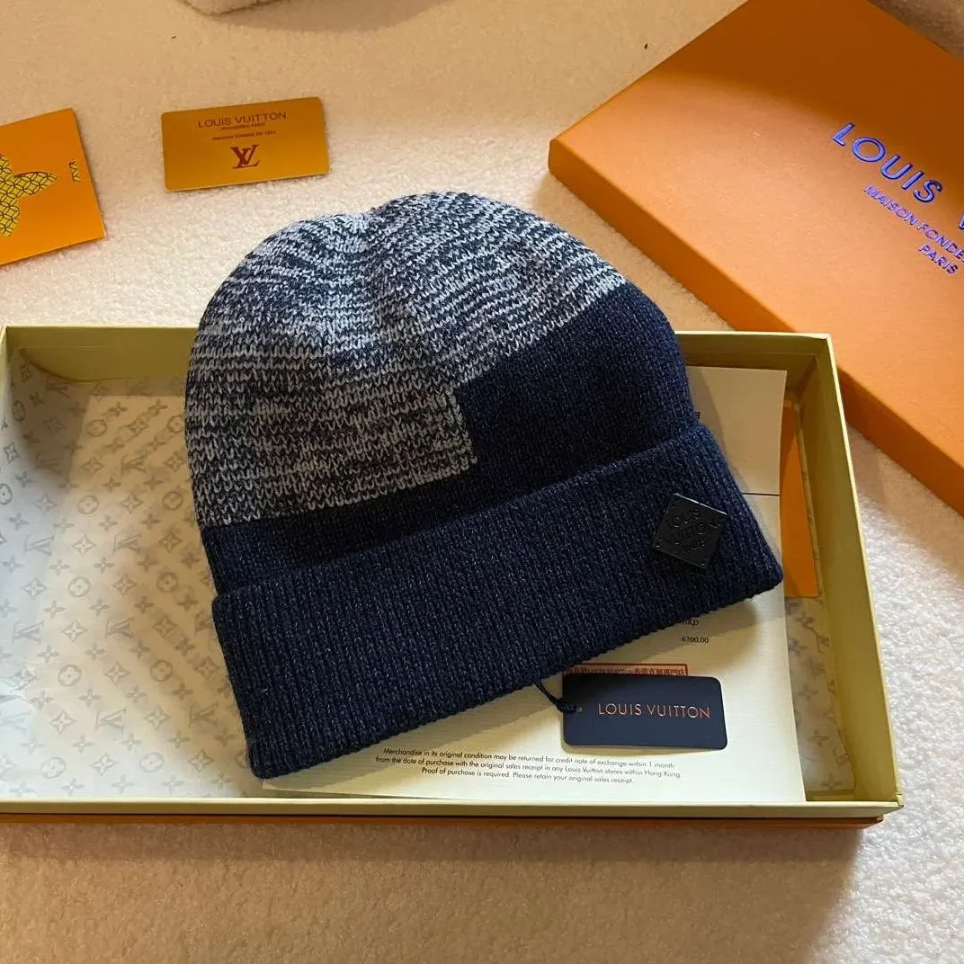 Louis Vuitton Neo Petit Damier Beanie Dark Blue Louis Vuitton Neo Petit Damier Beanie Dark Blue
