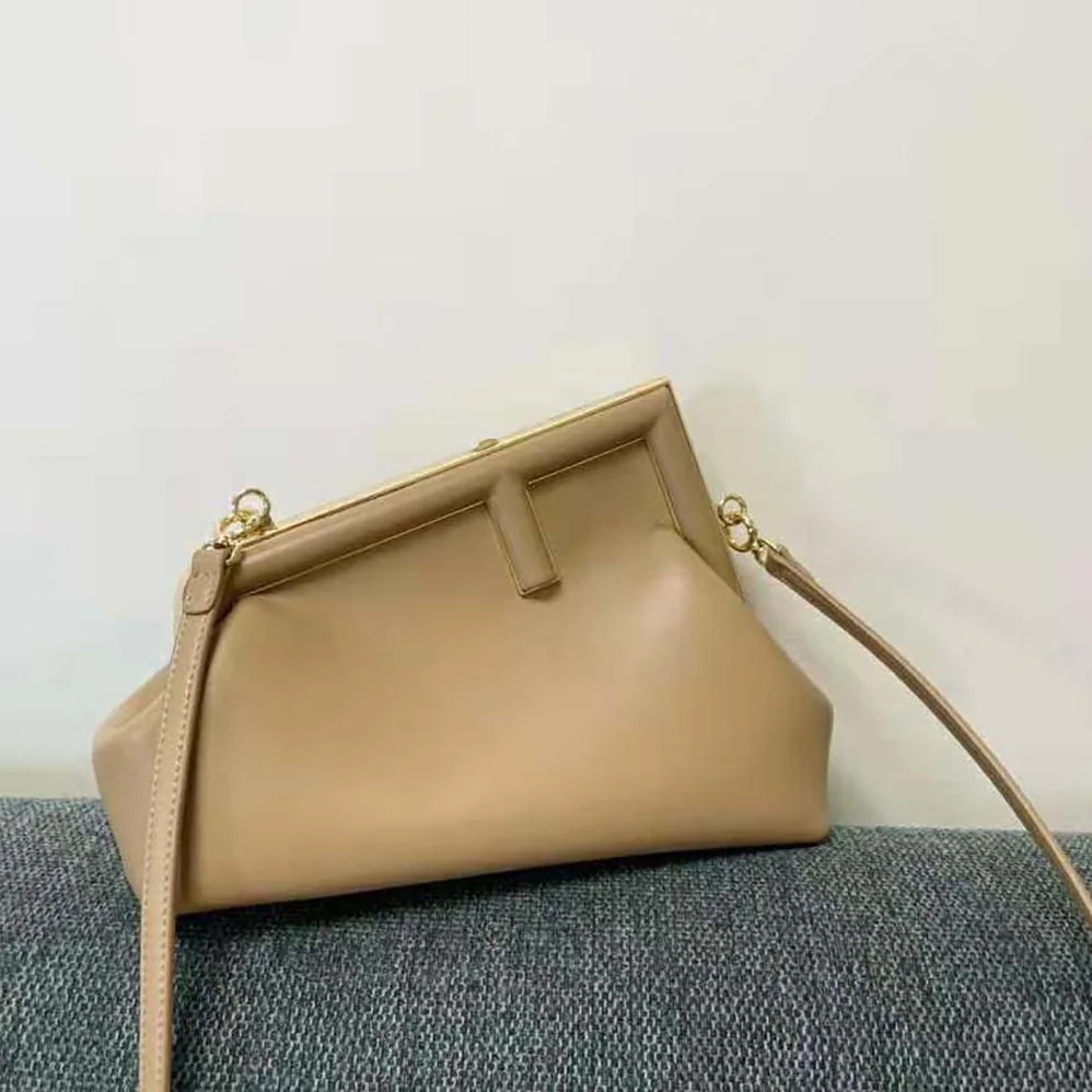 Fendi First Small Beige Leather Bag for Women