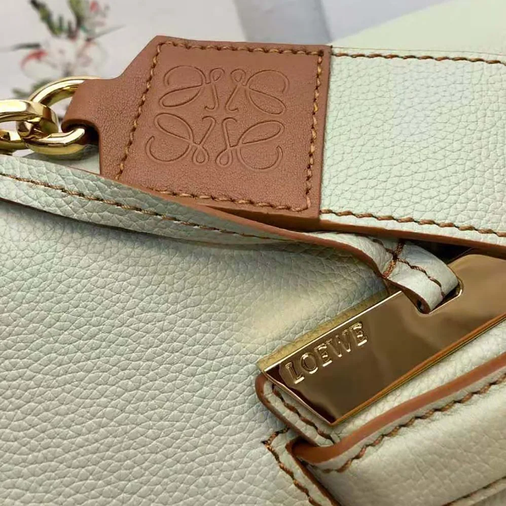 Loewe Mini Barcelona Bag in Soft Grained Calfskin for Women in Lime