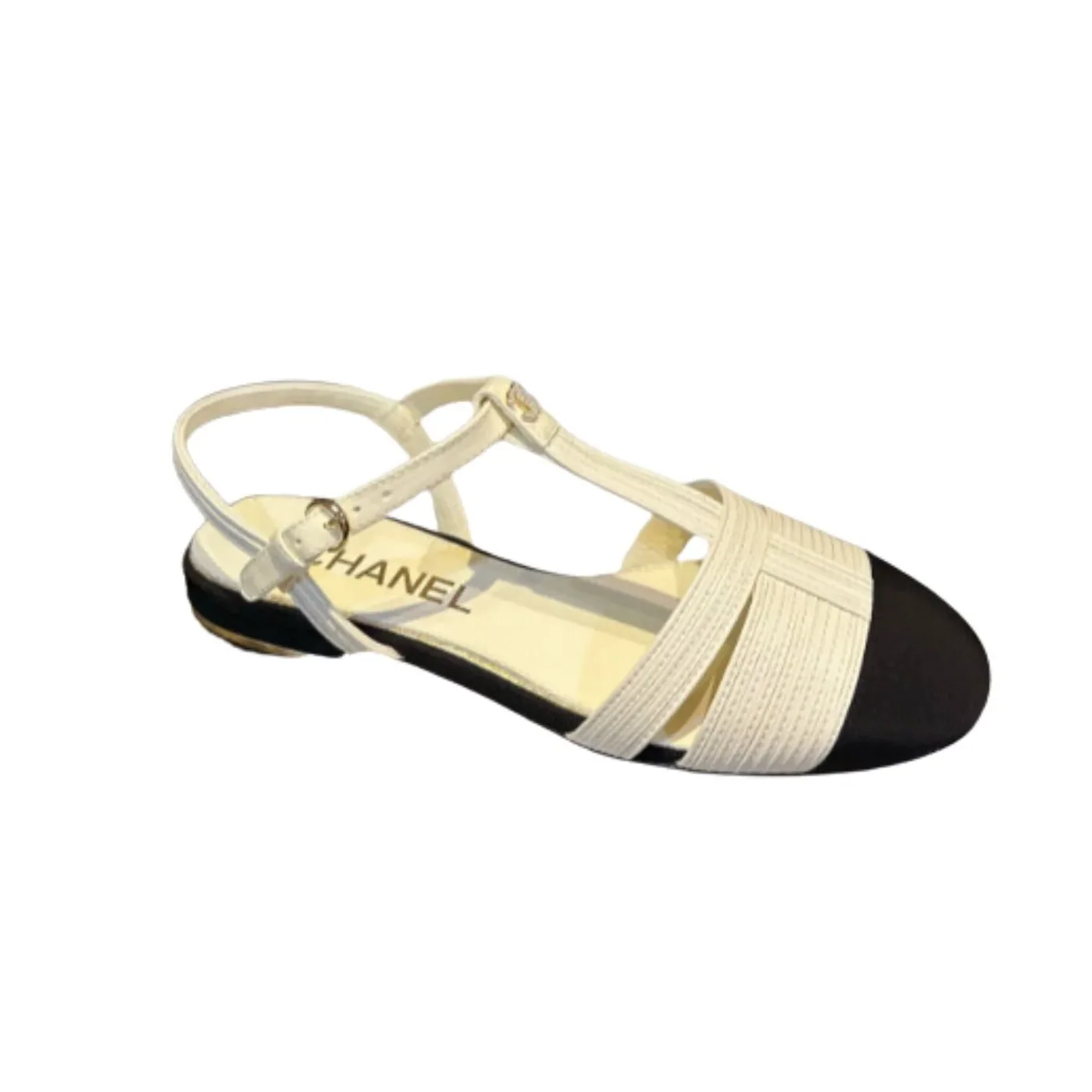 Chanel Braided Flat Sandals White Chanel Braided Flat Sandals White