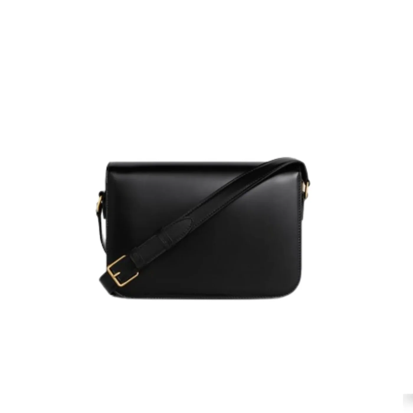 Celine Classique Triomphe Bag Black 9 Inches / - .38NO Celine Classique Triomphe Bag Black 9 Inches / - .38NO