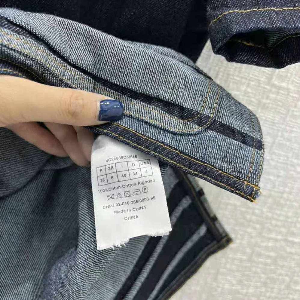 Dior Denim Couture Short for Women in Sleeved Belted Jacket