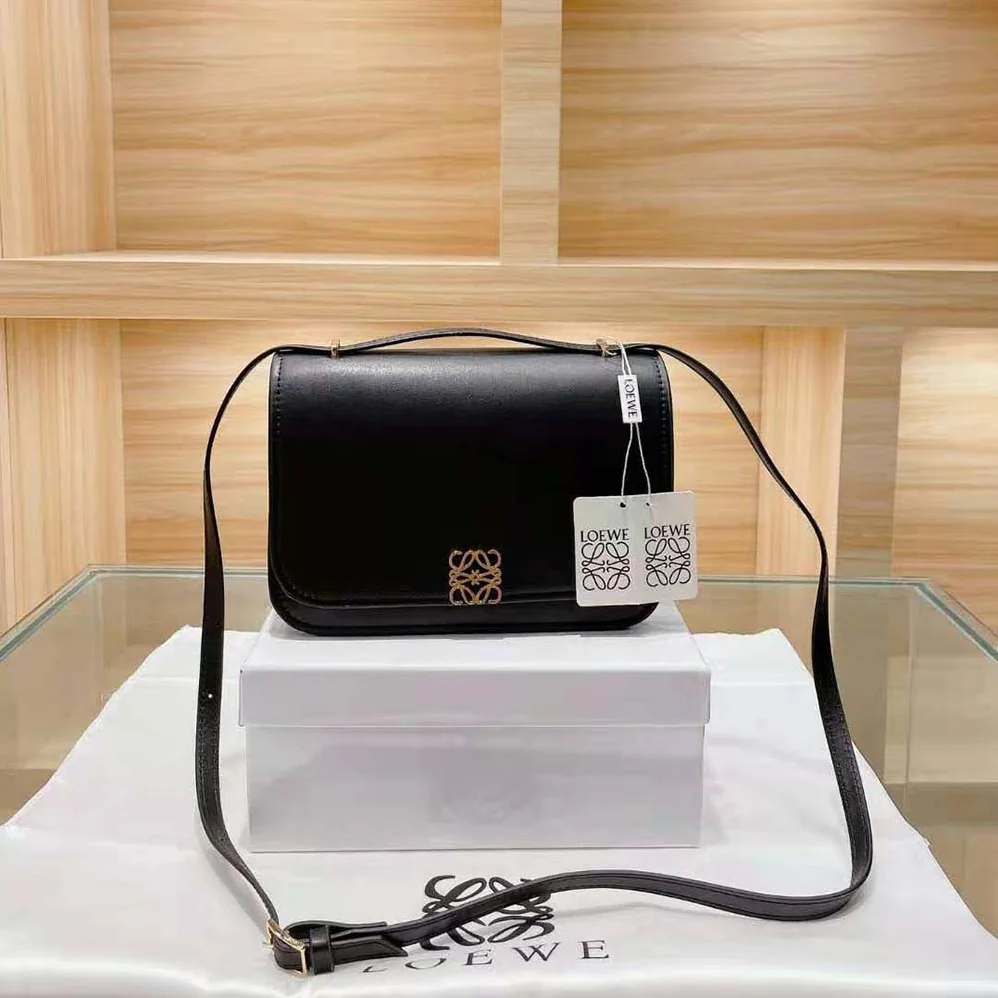 Loewe Goya Bag in Silk Calfskin for Women in Black