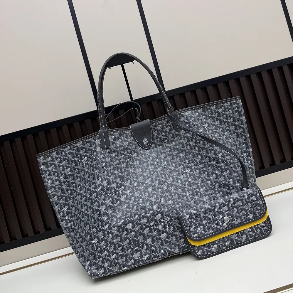 Goyard Saint Louis Gm Bag for Unisex in Grey Goyard Saint Louis Gm Bag for Unisex in Grey