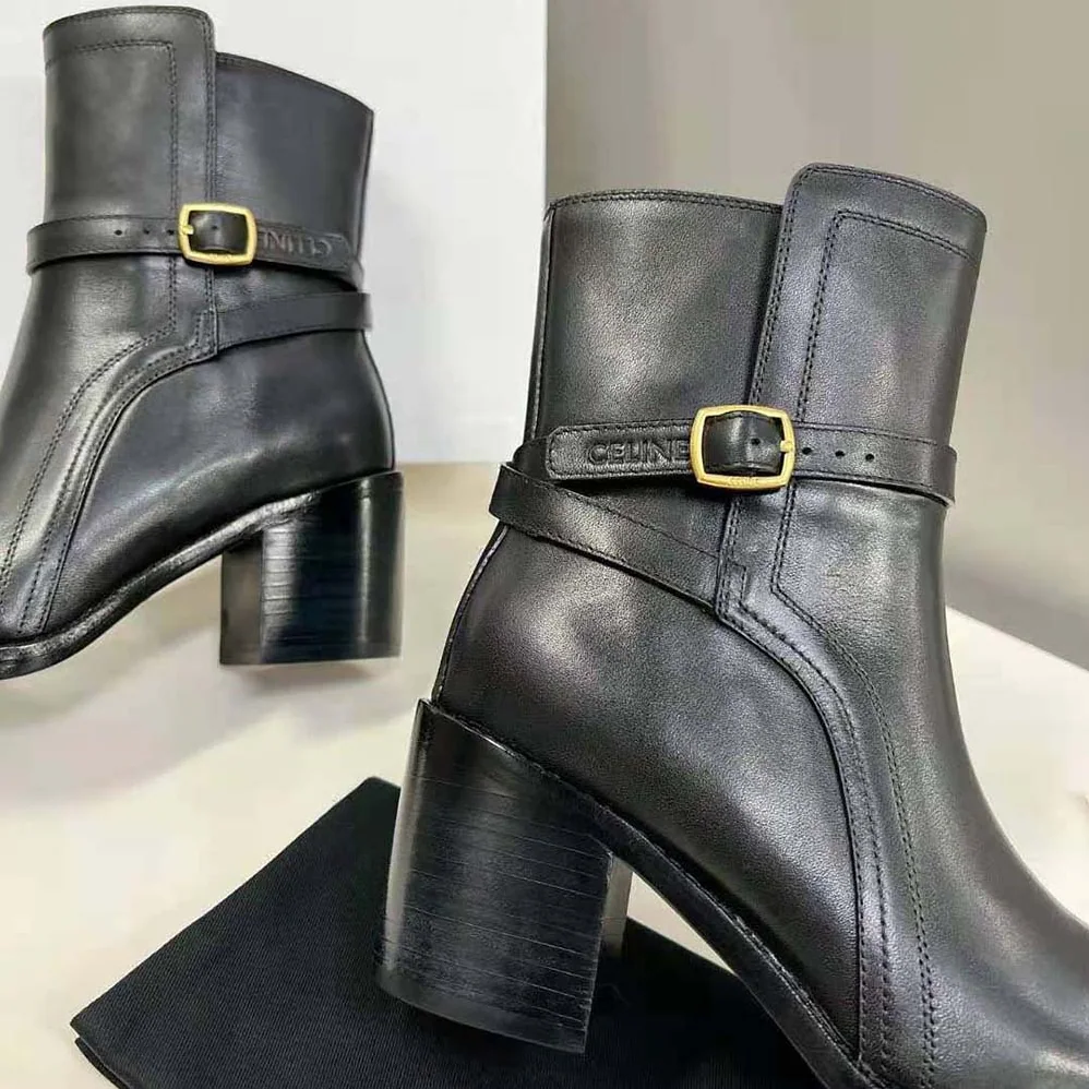 Celine Condé Jodhpur Boot in Calfskin for Women in Black Celine Condé Jodhpur Boot in Calfskin for Women in Black