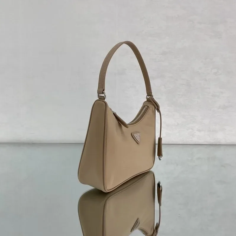 Prada Re- 2005 Re in Nylon Mini Bag Beige Prada Re- 2005 Re in Nylon Mini Bag Beige