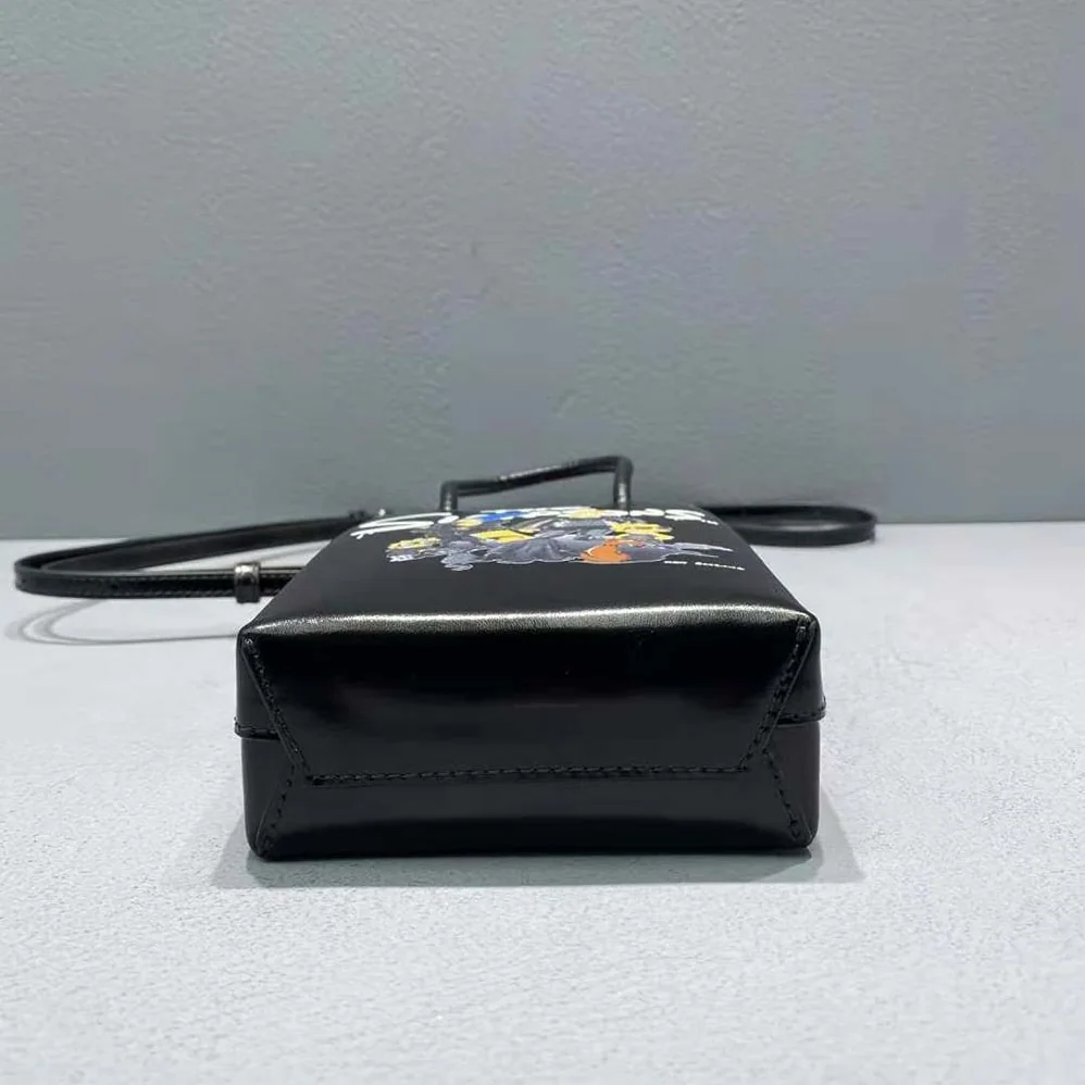 Balenciaga the Simpsons Tm 20th Television Mini Shopping Bag in Shiny Box Calfskin in Black for Women Balenciaga the Simpsons Tm 20th Television Mini Shopping Bag in Shiny Box Calfskin in Black for Women