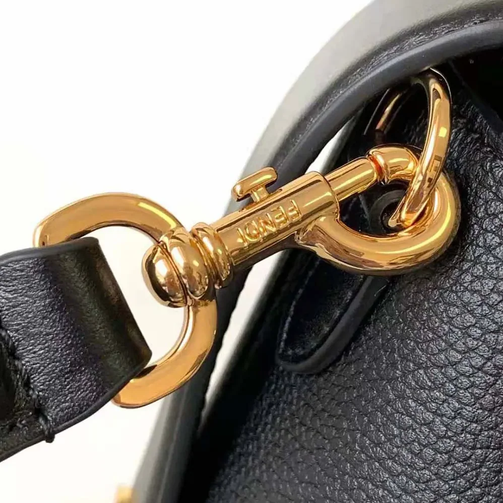 Fendi Boston 365 Black Leather Bag for Women