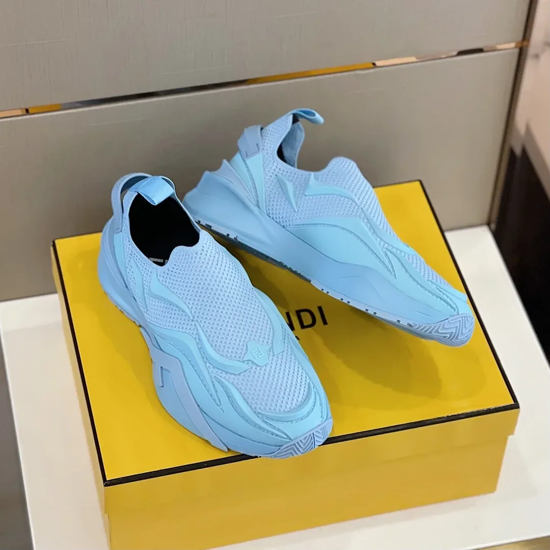 Fendi FD Flow Running Sneakers Blue Fendi FD Flow Running Sneakers Blue