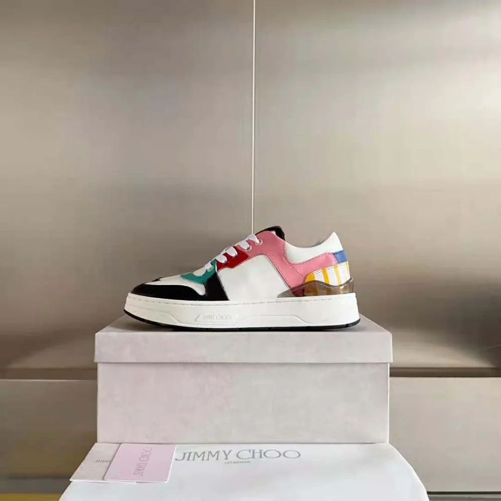Jimmy Choo Florent for Women in F White Leather Trainers