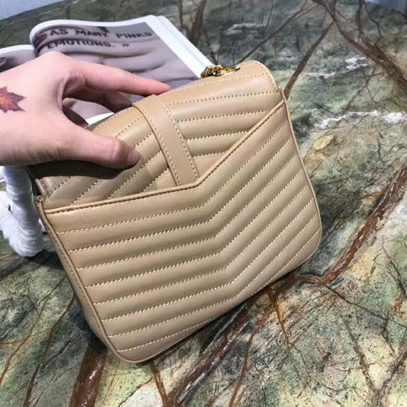 Saint Laurent YSL Sulpice Small in Matelasse Leather for Women in Sandy Saint Laurent YSL Sulpice Small in Matelasse Leather for Women in Sandy