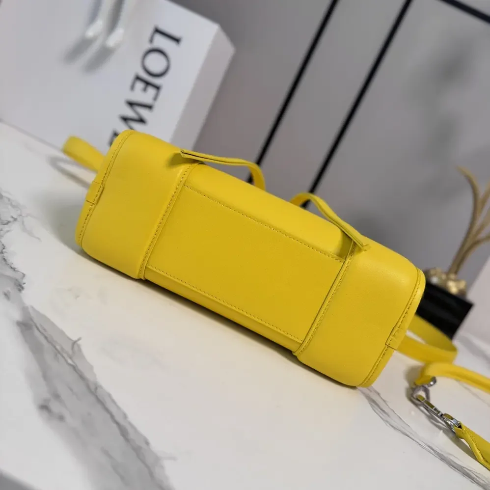 Loewe Small Amazona 180 Bag in Soft Calfskin for Women in Daisy Yellow