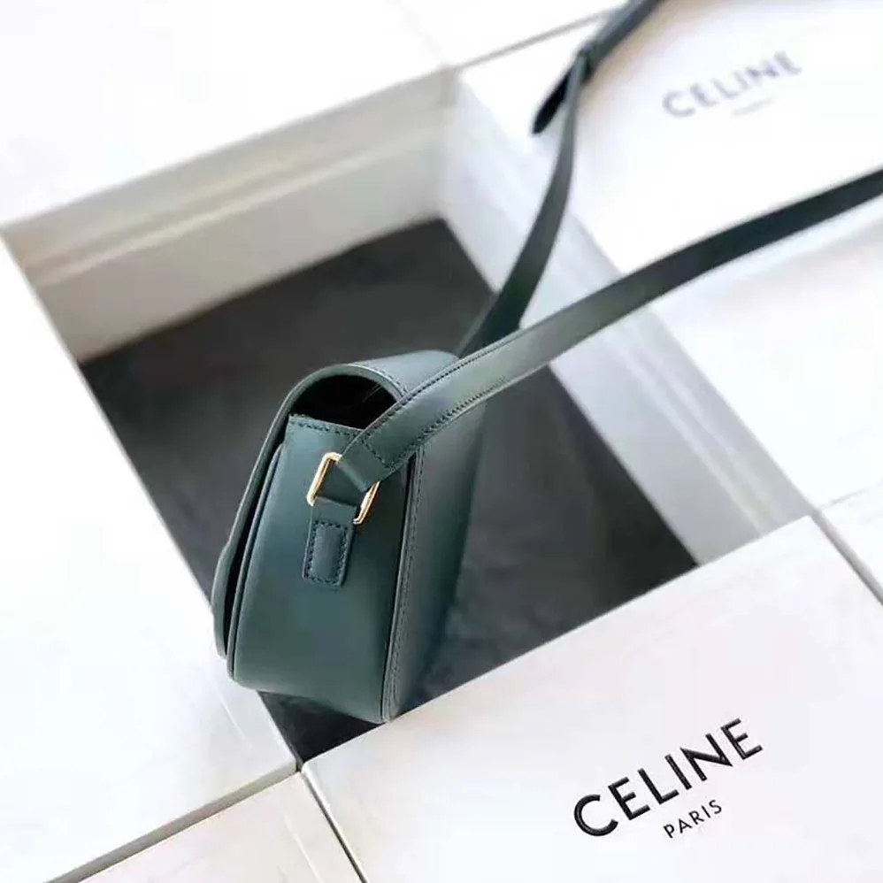 Celine Small Crecy Bag in Satinated Calfskin for Women in Green Celine Small Crecy Bag in Satinated Calfskin for Women in Green