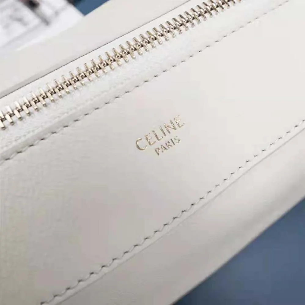 Celine Medium Romy in Supple Calfskin for Women in White