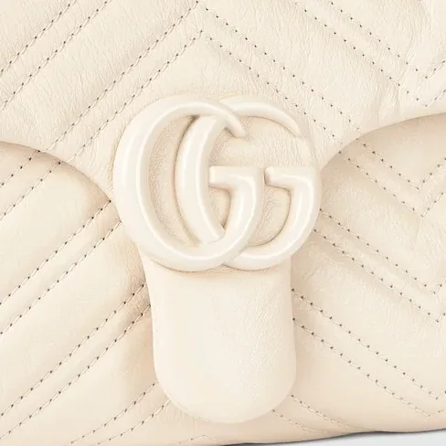 Gucci Marmont Small Shoulder Bag in Ivory Light White Hardware Gucci Marmont Small Shoulder Bag in Ivory Light White Hardware