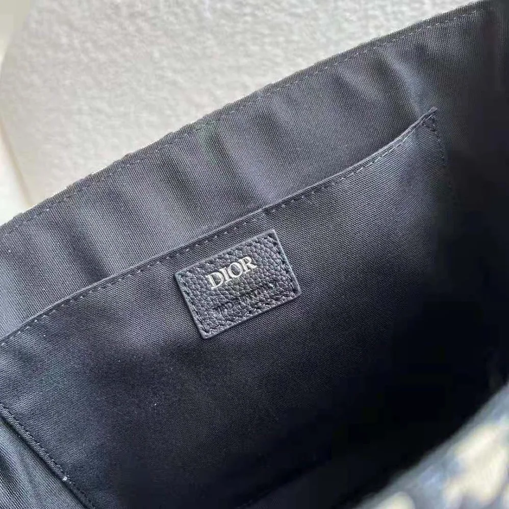 Dior Explorer Messenger Bag Beige and Black Dior Oblique Jacquard for Men