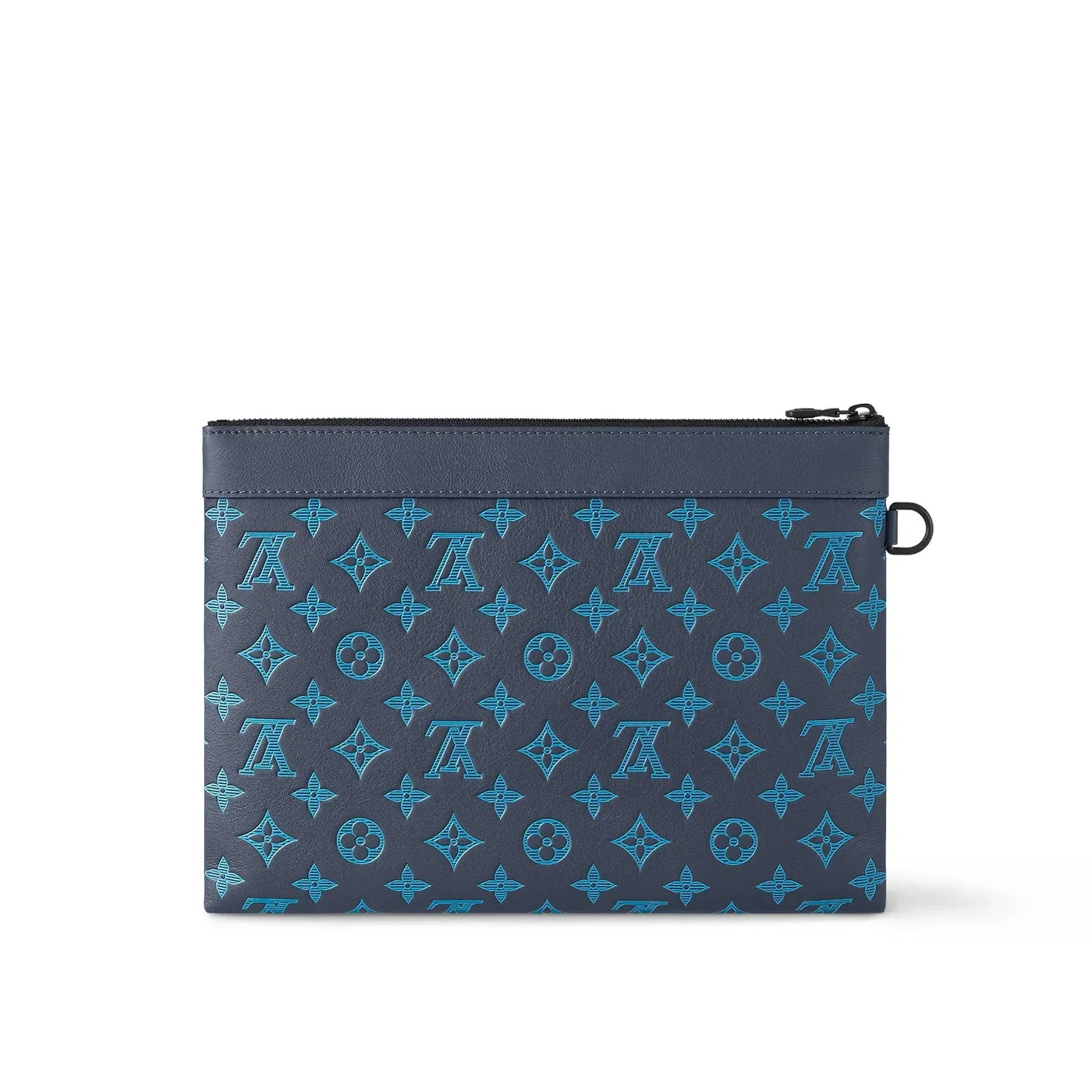 Louis Vuitton Pochette To Go Pouch / Navy River Blue Black Hardware
