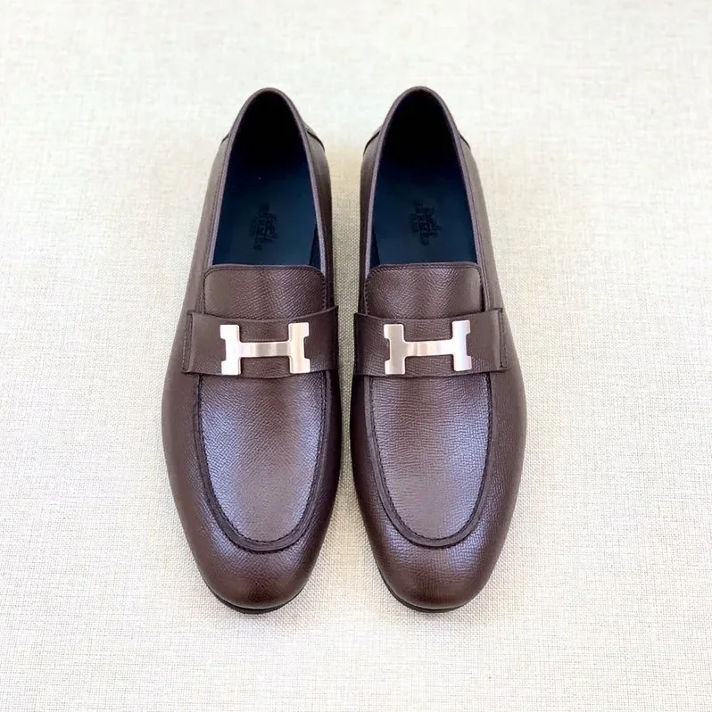 Hermes Paris Loafers Brown