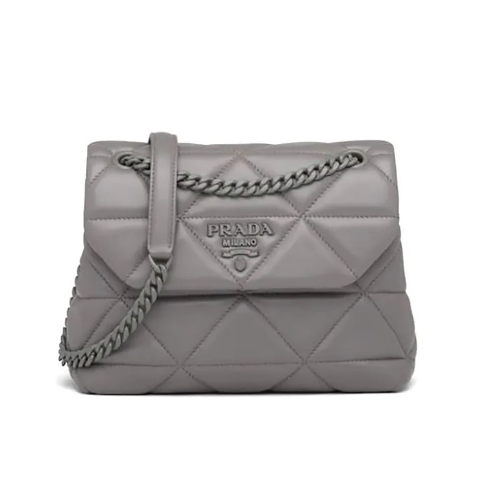 Prada Small Nappa Leather Prada Spectrum Bag for Women in Silver