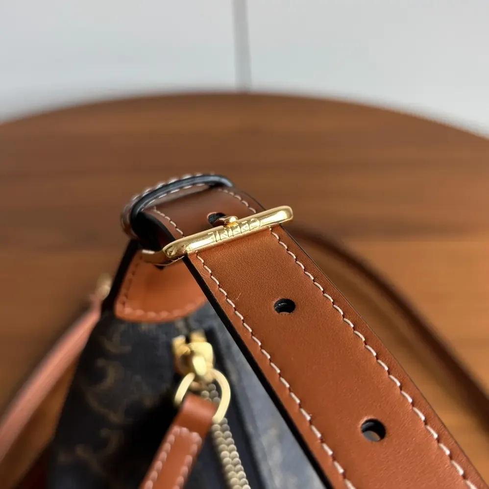 Celine Teen Celine Lulu in Triomphe Canvas and Calfskin for Women Celine Teen Celine Lulu in Triomphe Canvas and Calfskin for Women