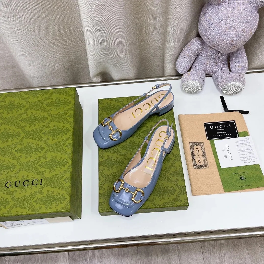 Gucci Slingback With Horsebit Jade Green for Women