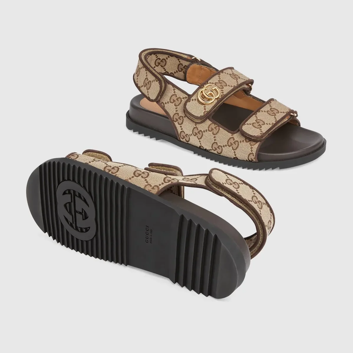 Gucci Double G Sandal Beige