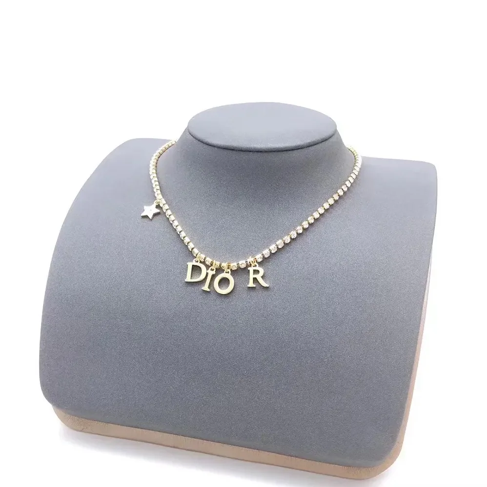Dior Dio(r)evolution Necklace Gold-Finish Metal and Silver for Women in Tone Crystals Dior Dio(r)evolution Necklace Gold-Finish Metal and Silver for Women in Tone Crystals