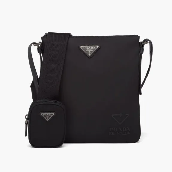 Prada Re-Nylon and Saffiano Leather Shoulder Bag for Men