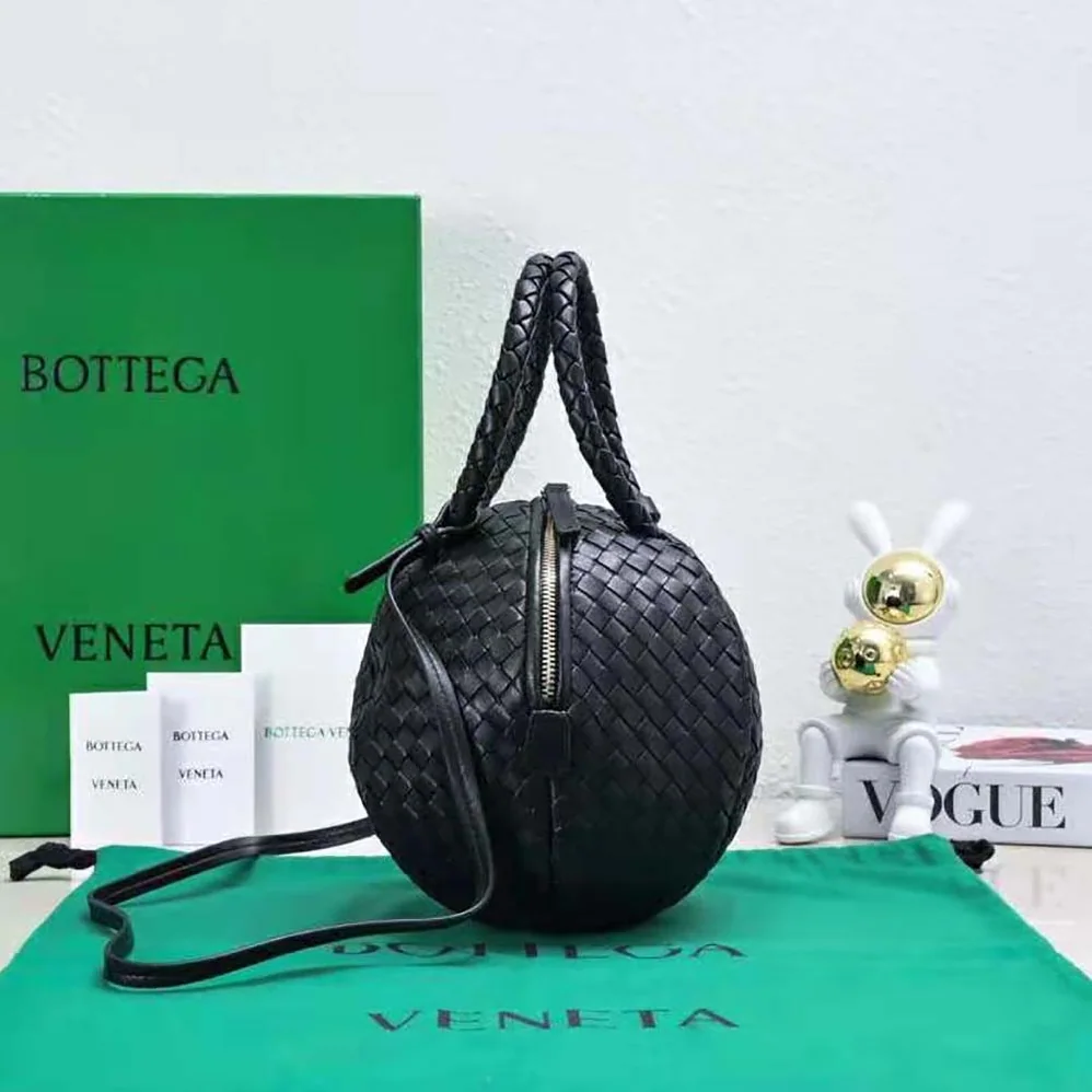 Bottega Veneta Mava Top Handle Bag for Women in Black Bottega Veneta Mava Top Handle Bag for Women in Black