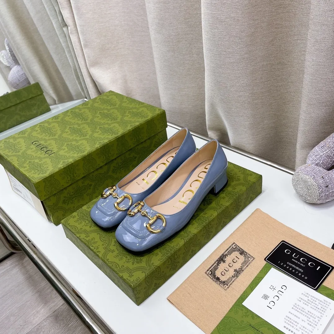 Gucci Ballet Flat With Horsebit Jade Green for Women Gucci Ballet Flat With Horsebit Jade Green for Women