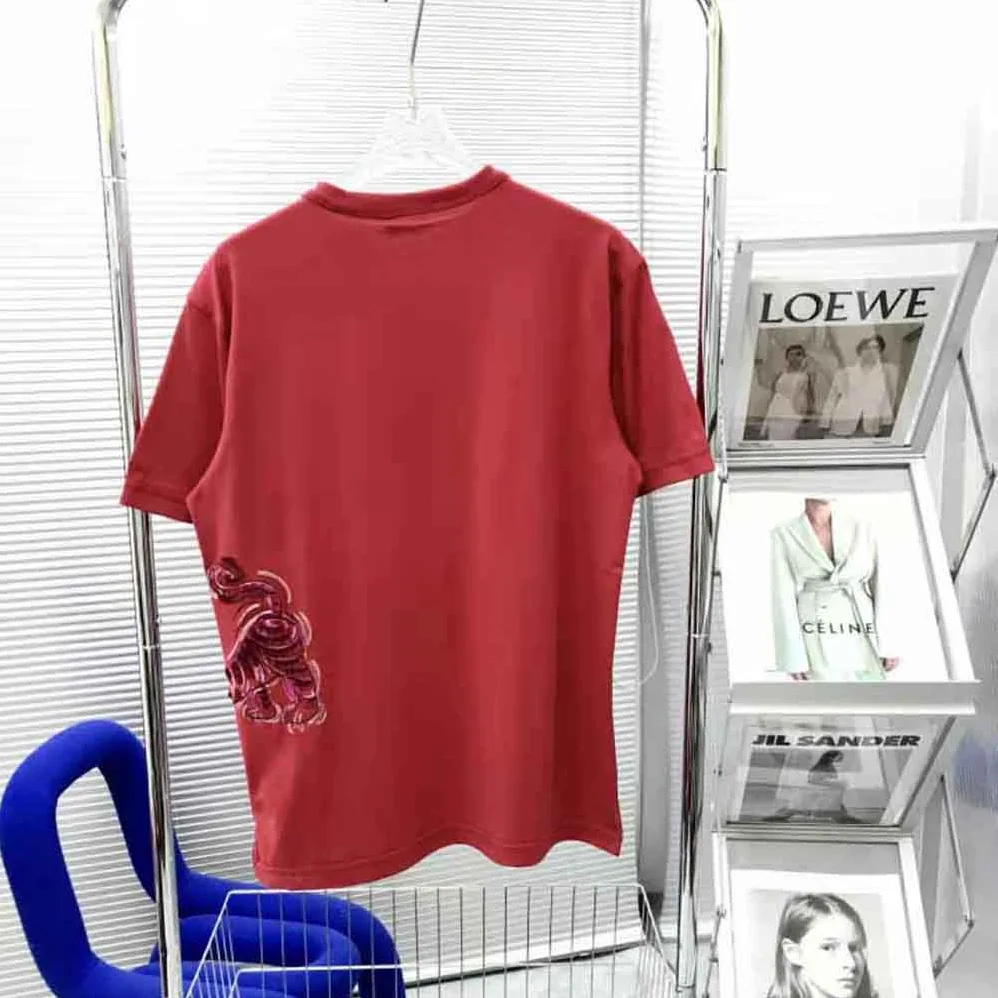 Dior Dior and Kenny Scharf T-shirt Relaxed Fit Red Cotton Jersey for Men Dior Dior and Kenny Scharf T-shirt Relaxed Fit Red Cotton Jersey for Men