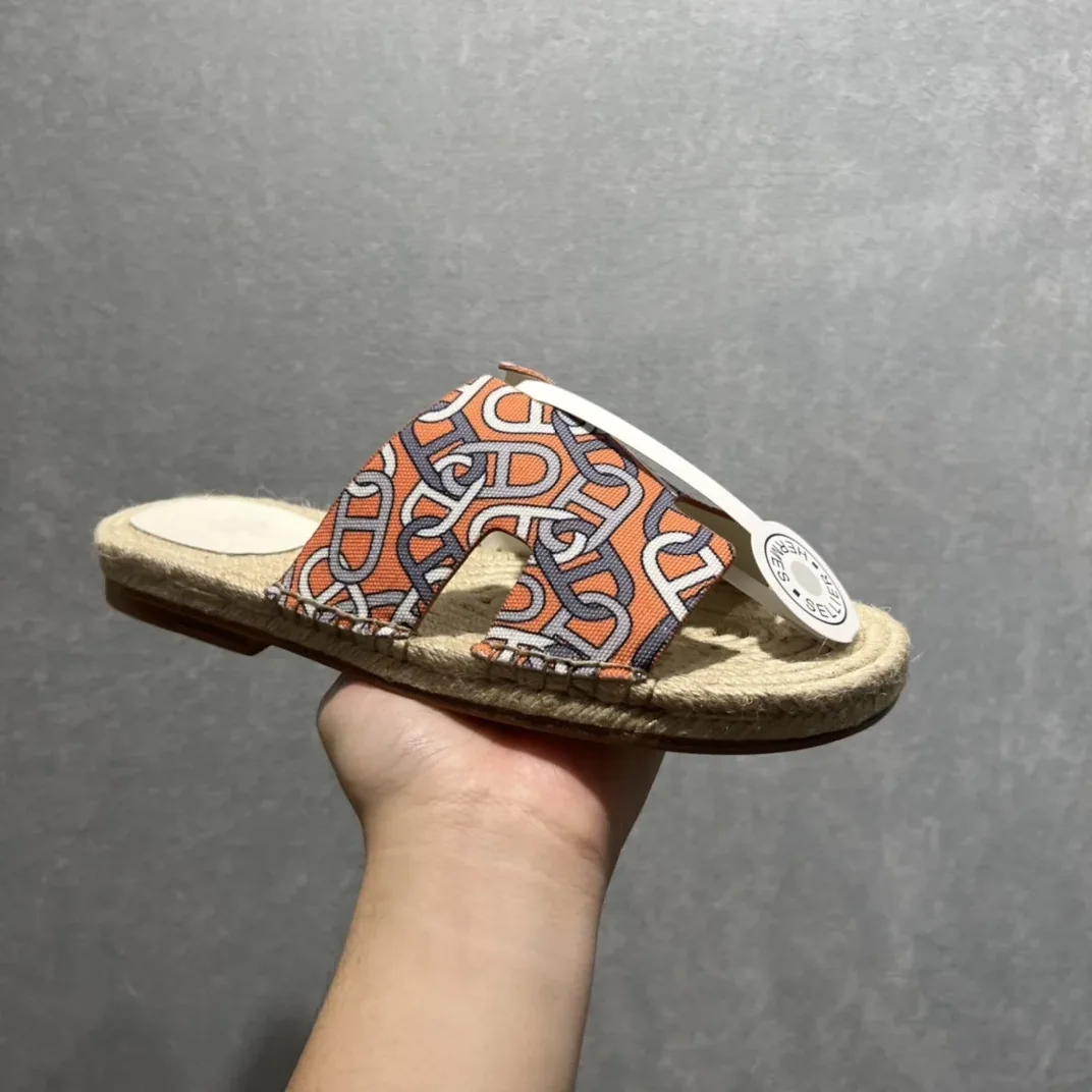 Hermes Old Espadrilles Orange