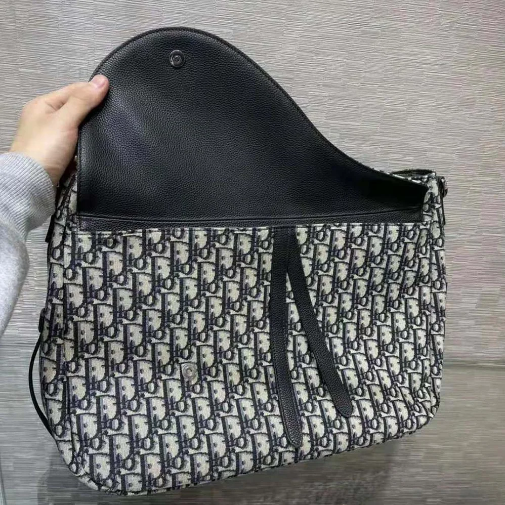Dior Saddle Soft Bag Beige and Black Dior Oblique Jacquard for Women Dior Saddle Soft Bag Beige and Black Dior Oblique Jacquard for Women